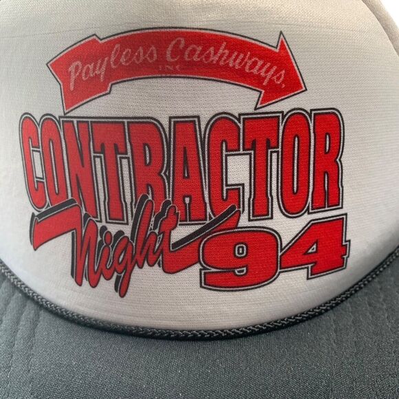 Sports Wear Trucker/Baseball Cap Mesh "Payless Cashways" Logo Snapback Closure - Picture 2 of 8